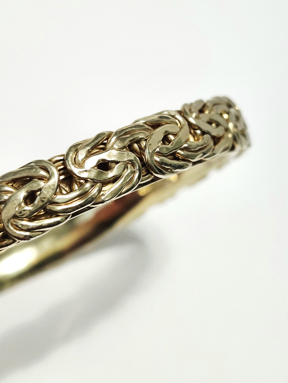 Byzantine Gold over Sterling Silver Bangle Bracelet - Picture 8 of 13